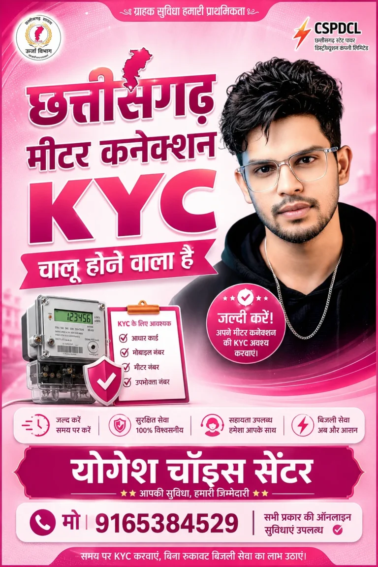 KYC Poster AI Prompt – 10 Premium Designs छत्तीसगढ़ मीटर कनेक्शन
